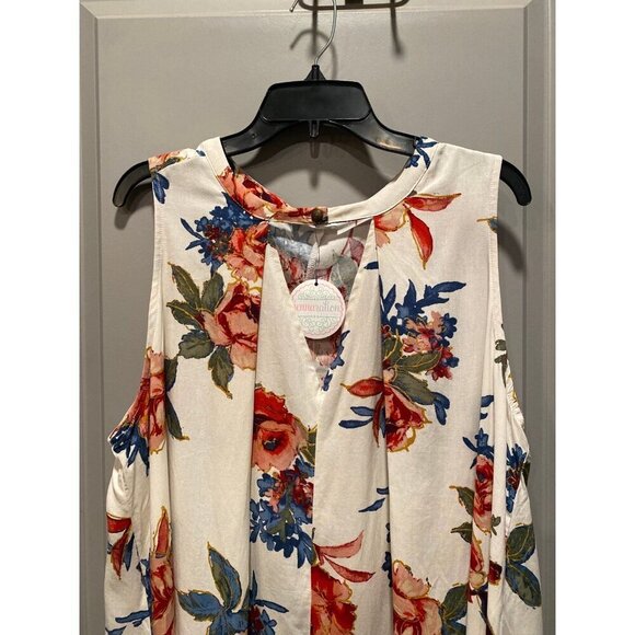 JENNARATION Ivory Floral Tunic Dress 2XL NWT - Picture 2 of 8
